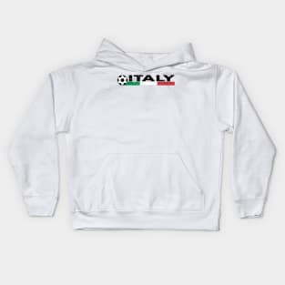 Italy Football Fan. Italy Soccer Design Kids Hoodie